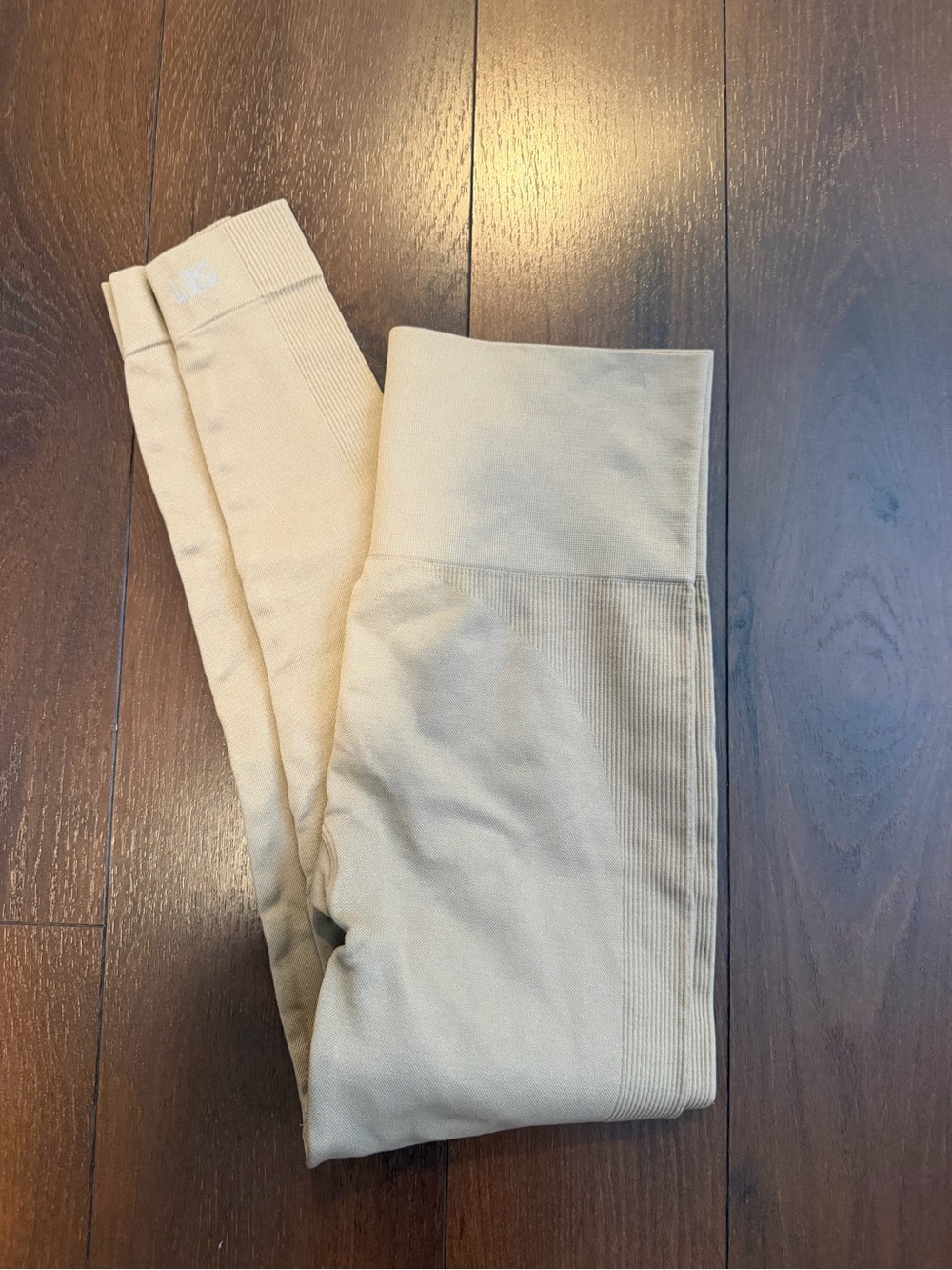 SET Active Sculptflex Leggings Small Beige Brown Seamless High Waisted